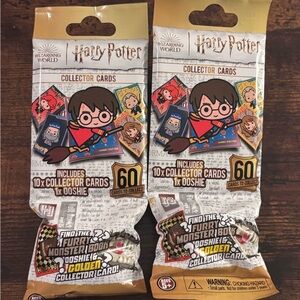 2 Packs of Harry Potter Ooshies with Collector Cards
